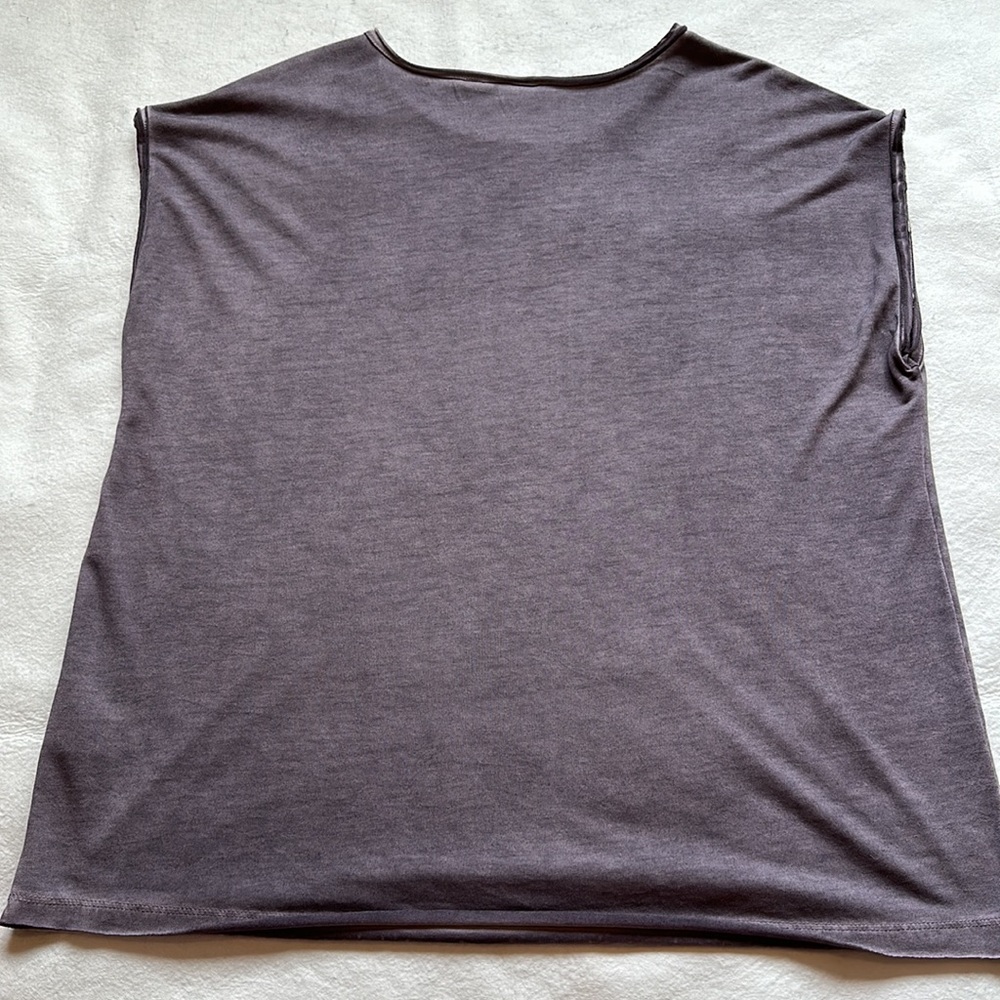 Danielle Cap Sleeve muted purple top - Picture 8 of 8